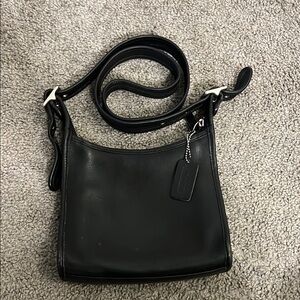Coach Black Leather Shoulder Bag